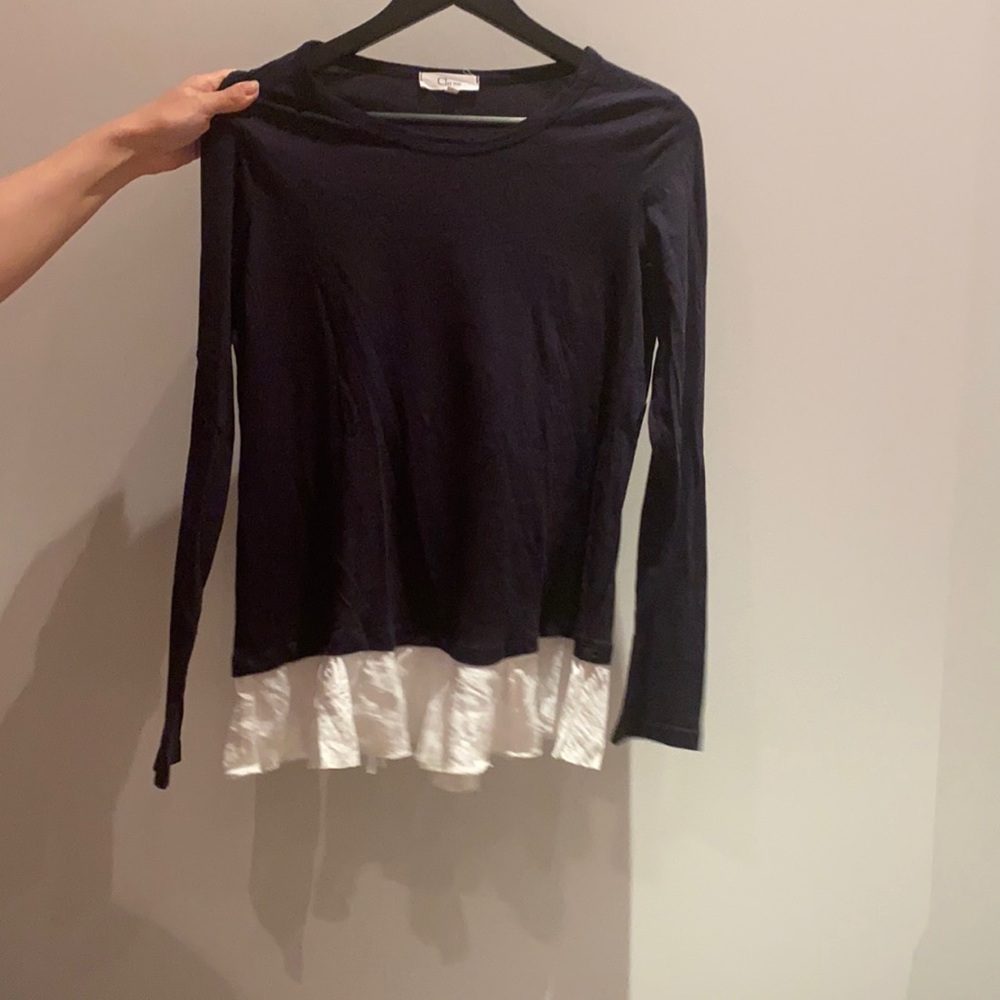 Shirt with frill